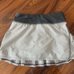 Striped lululemon tennis skirt, size 2